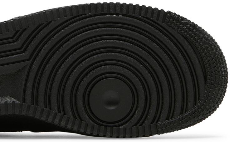 Nike Air Force 1 Low Cut Out Swoosh   Black