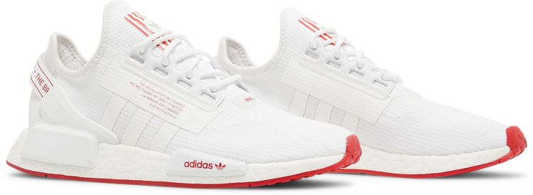 Adidas NMD R1 V2 White Scarlet