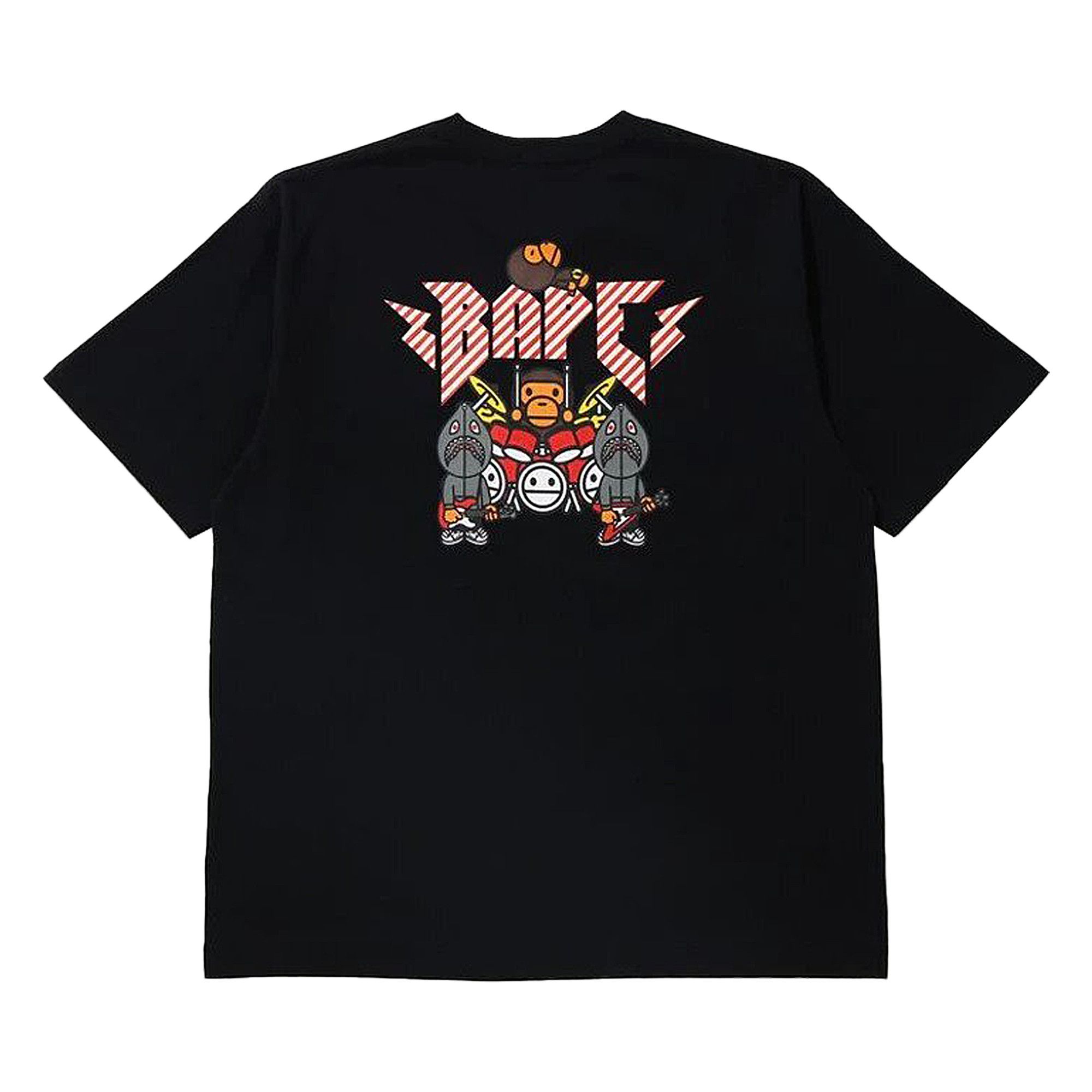 新品未使用 BABY MILO ROCK BAND RLX TEE ブラック Buy BAPE Baby Milo Rock Band RLX Tee 'Black' - 2G80 110 016