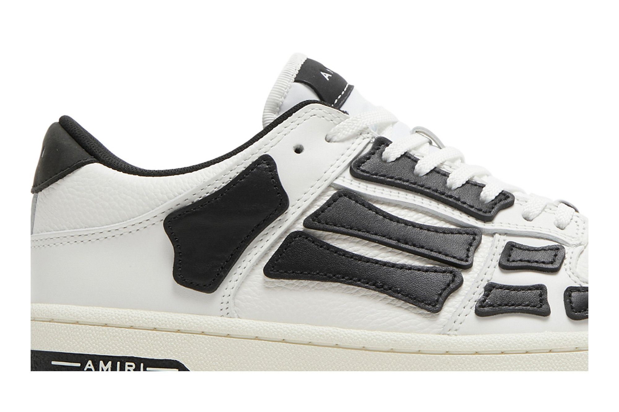 Buy Amiri Skel Top Low 'White Black' - MFS003 111 | GOAT
