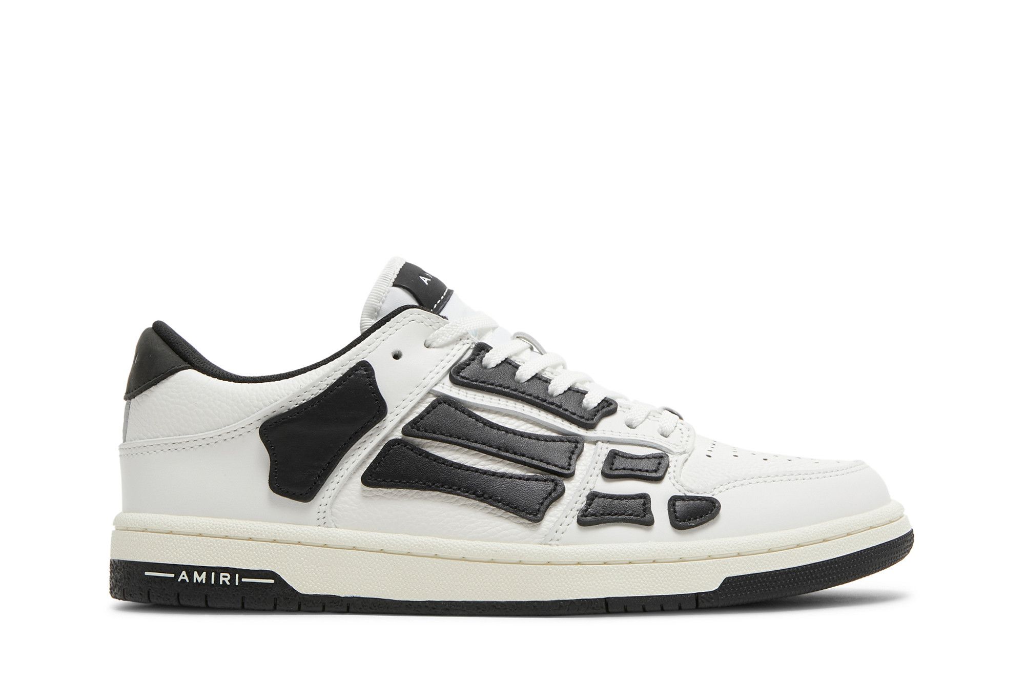Buy Amiri Skel Top Low 'White Black' - MFS003 111 | GOAT