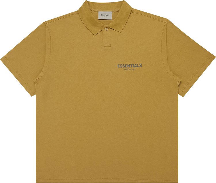 Fear of God Essentials Short Sleeve Polo Amber