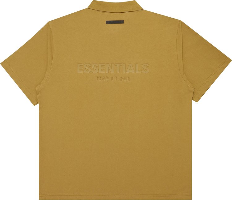 Fear of God Essentials Short Sleeve Polo Amber