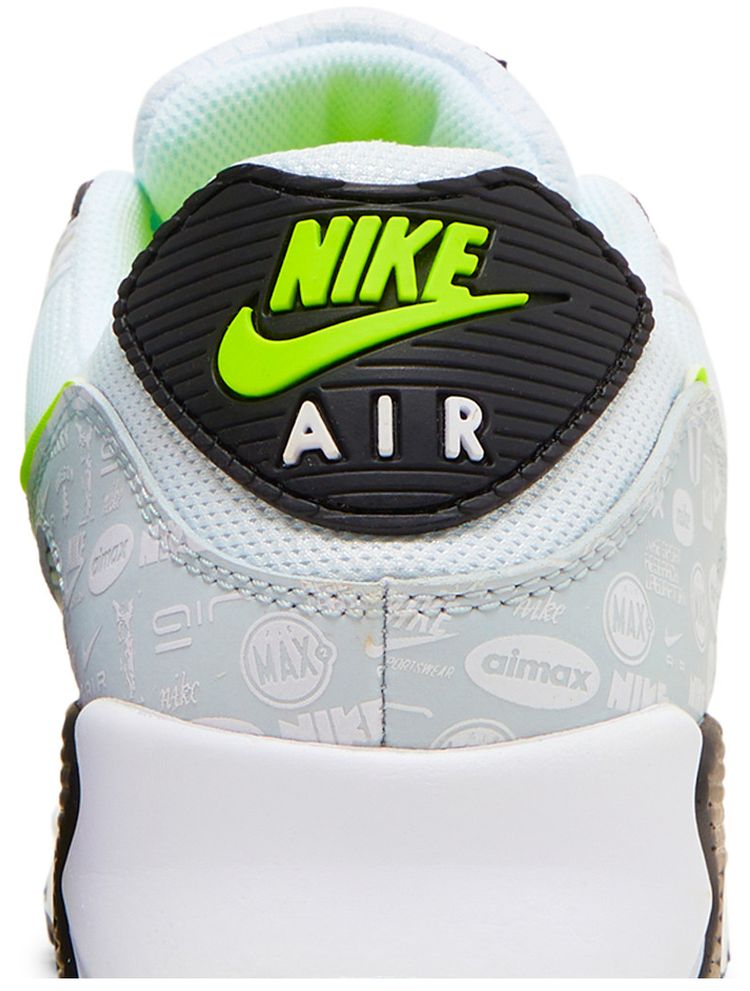 Nike Air Max 90 Reflective Logo   White Volt