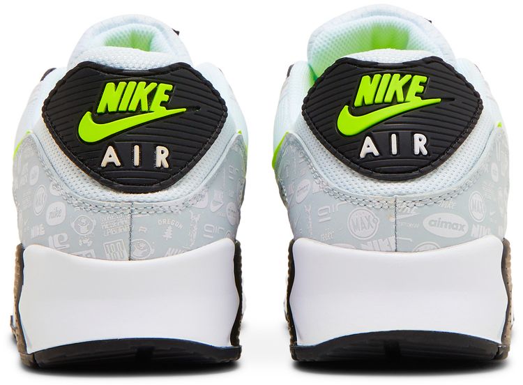 Nike Air Max 90 Reflective Logo   White Volt