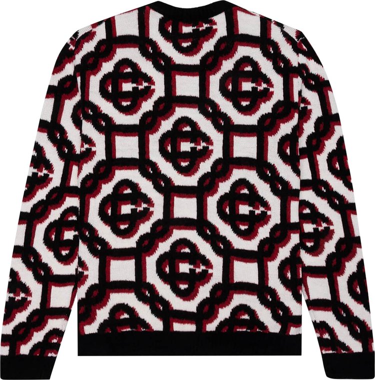 Casablanca 3D Monogram Sweater Off White