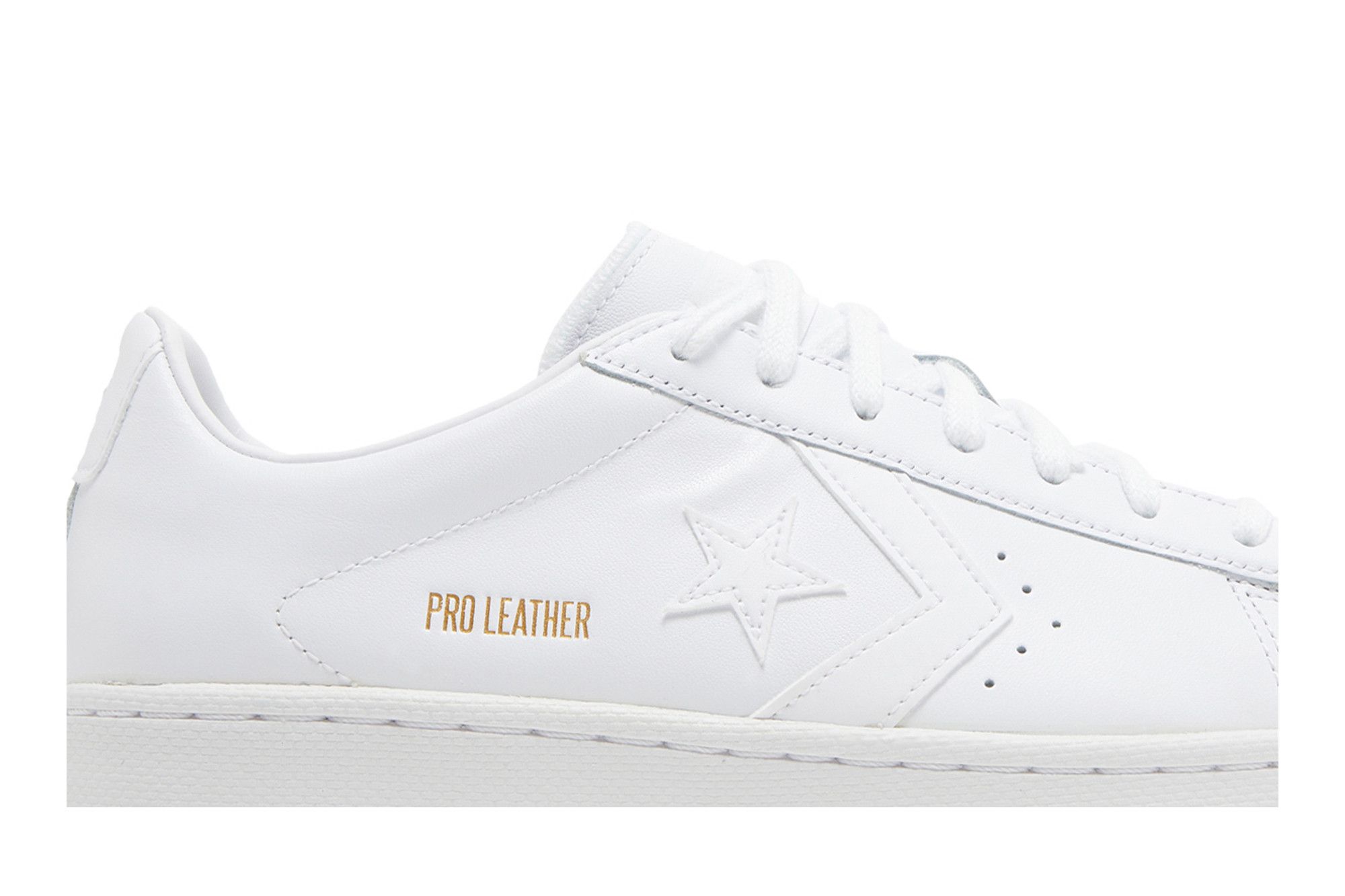 Triple white leather converse top
