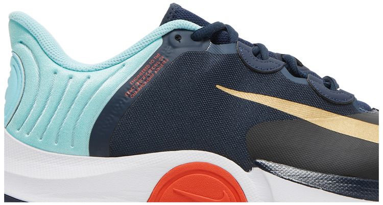 NikeCourt Air Zoom GP Turbo Obsidian Metallic Gold
