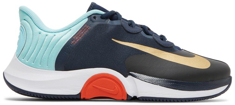 NikeCourt Air Zoom GP Turbo Obsidian Metallic Gold