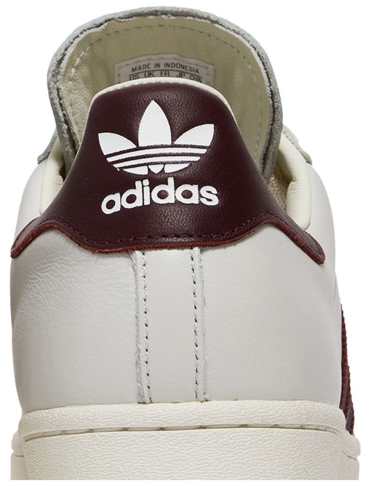 Adidas Superstar Off White Maroon