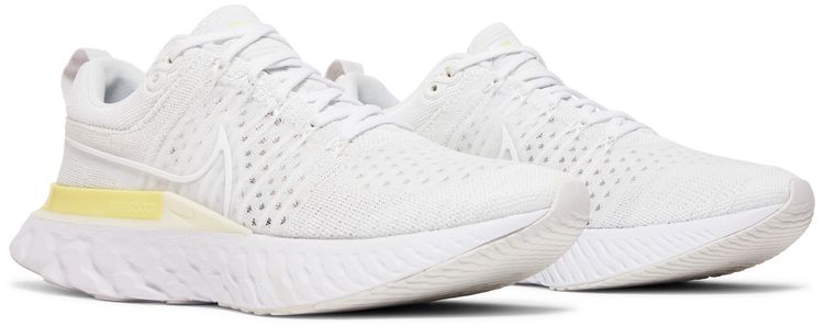 Nike Wmns React Infinity Run Flyknit 2 White Light Citron