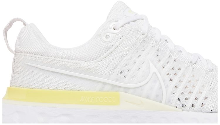 Nike Wmns React Infinity Run Flyknit 2 White Light Citron