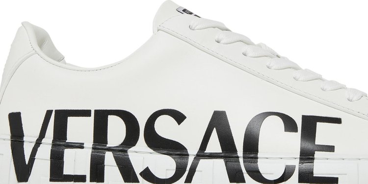 Versace Medusa Low Logo Print   White