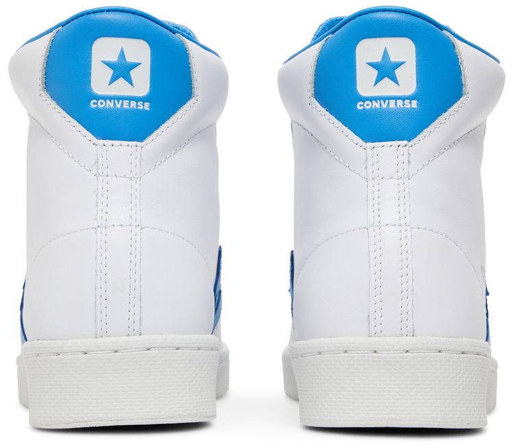 Converse Pro Leather Hi White Blue