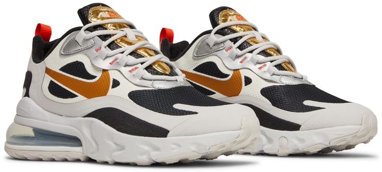 Nike Wmns Air Max 270 React Metallic Gold Swoosh