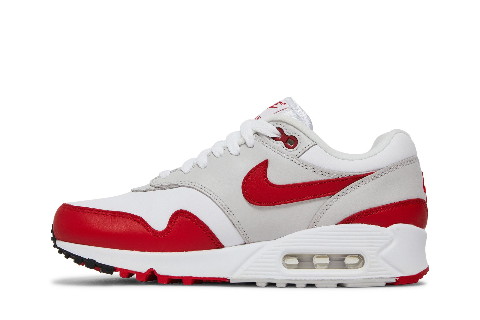 Buy Wmns Air Max 90 1 White University Red AQ1273 100 GOAT CA