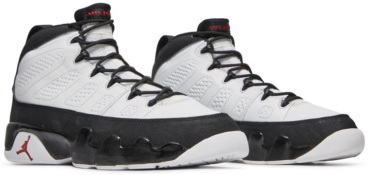 Air Jordan 9 Retro White Black Red 2002