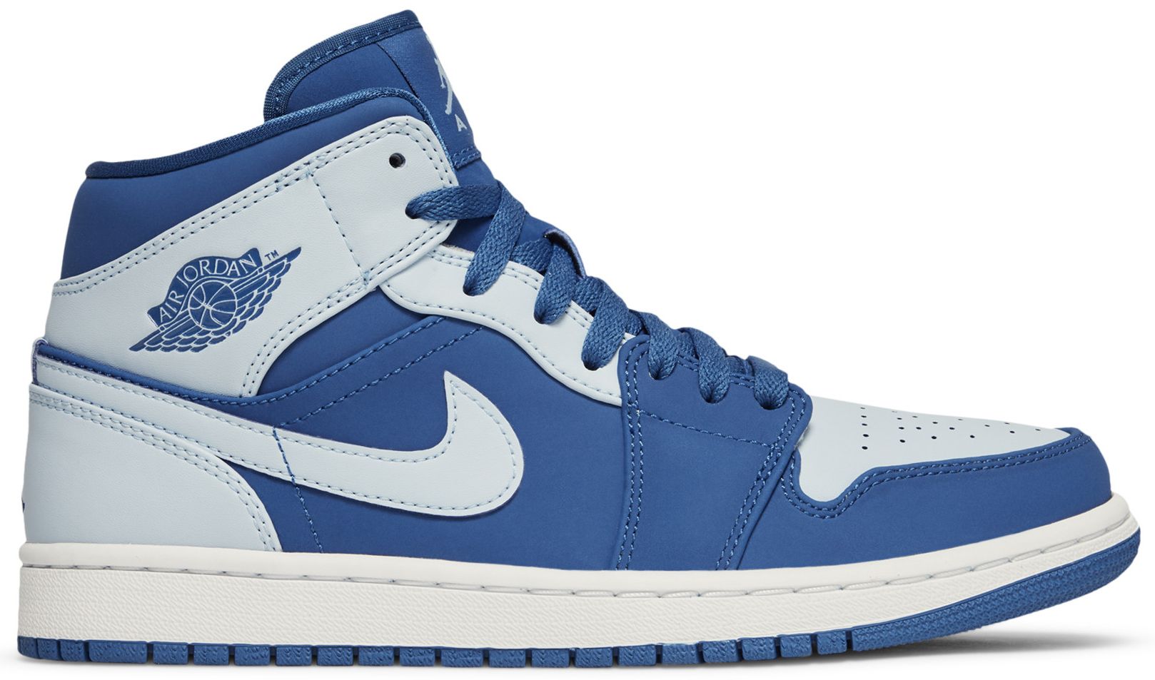retro 1 mid black and blue