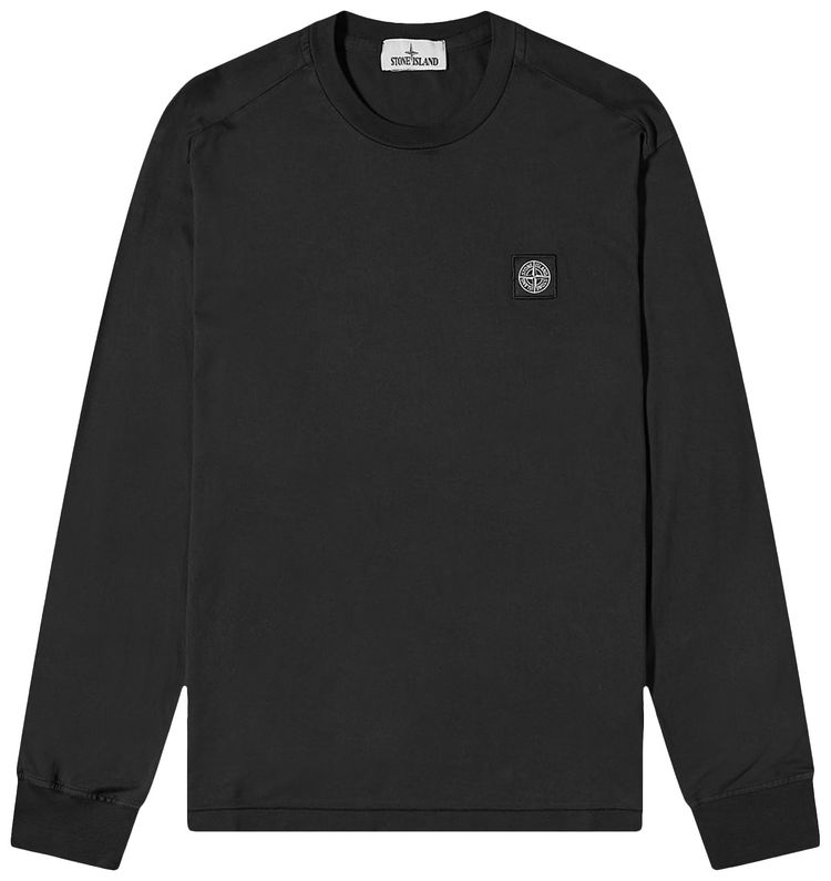 Stone Island Long Sleeve T Shirt Black