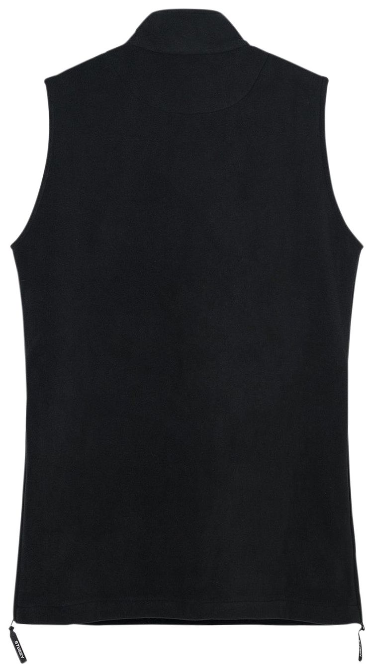 Stussy Polar Fleece Zip Vest Black
