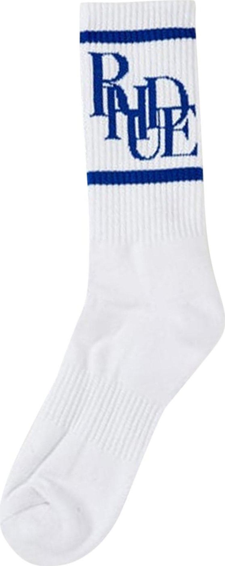 Rhude Scramble Logo Sock 'White/Royal Blue'