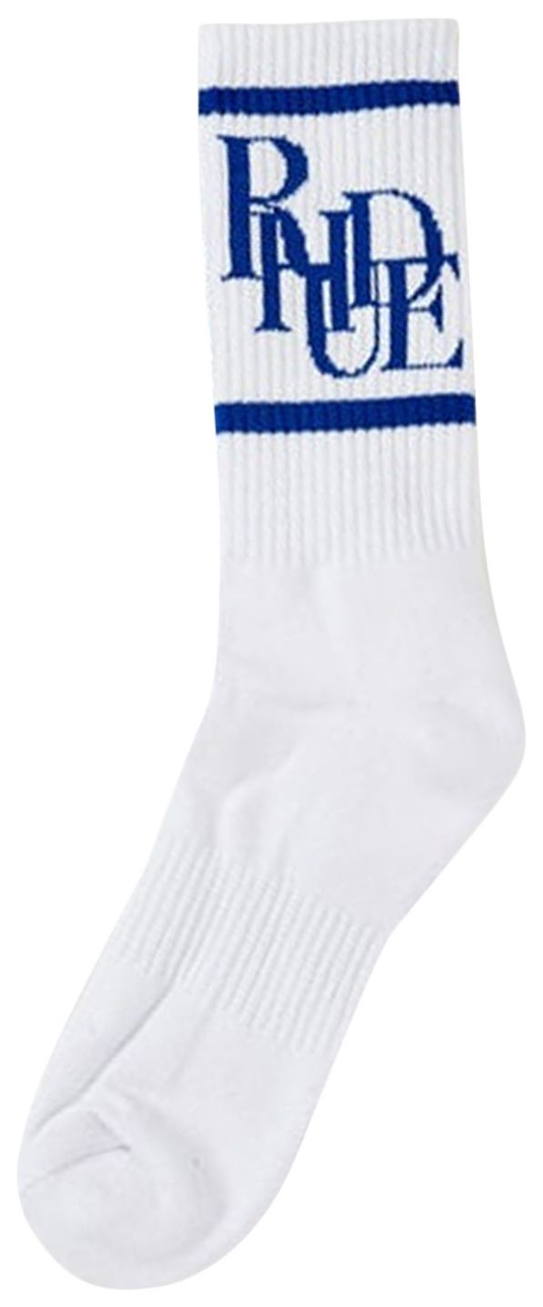 Rhude Scramble Logo Sock WhiteRoyal Blue