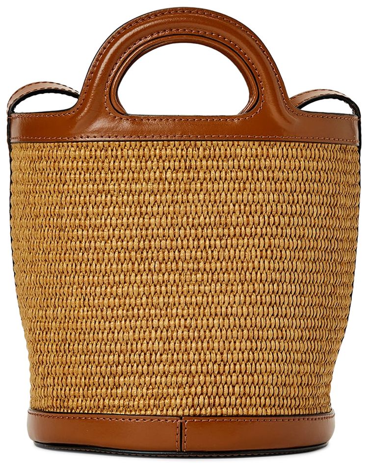 Marni Mini Bucket Bag BrownRaffia