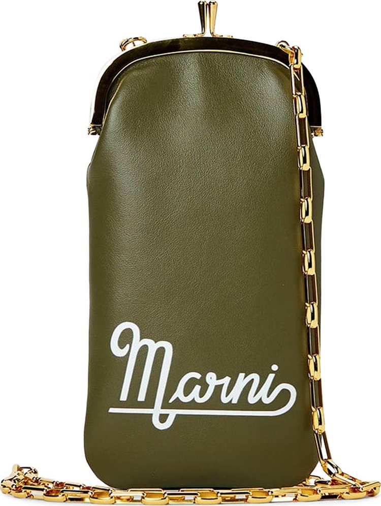 Marni Cindy Mobile Pouch 'Moss/Black'