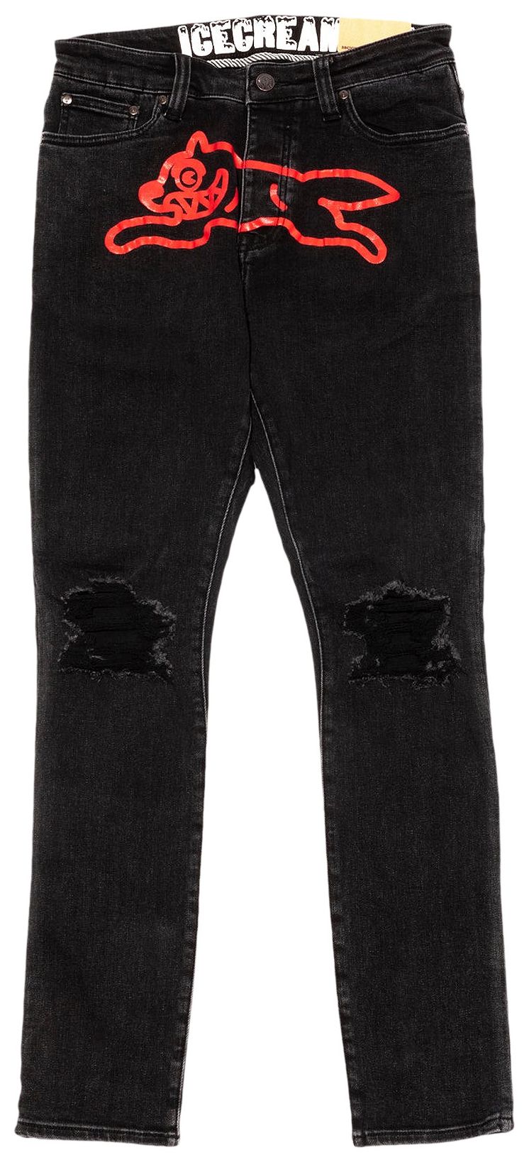 Icecream Black Running Dog Jean Black