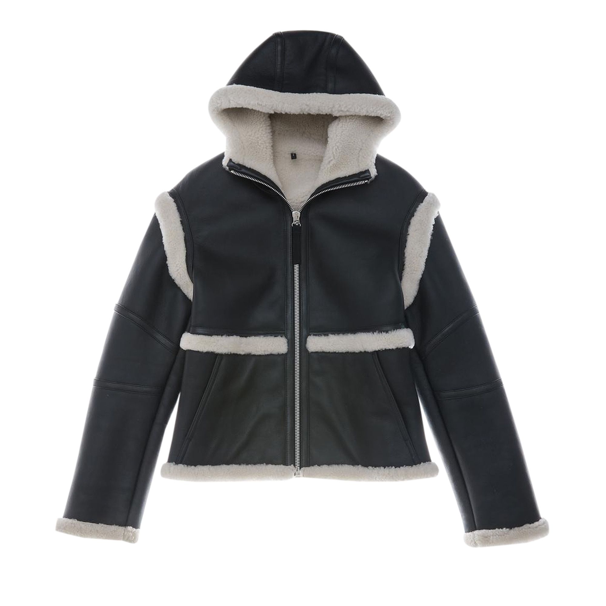 Buy Helmut Lang Aviator Hood Jacket 'Black/Cream' - L09HW401