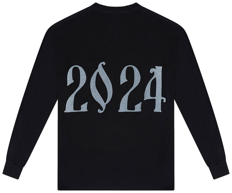 Kanye West DONDA Chicago Listening Event Bullseye Long Sleeve T Shirt Black