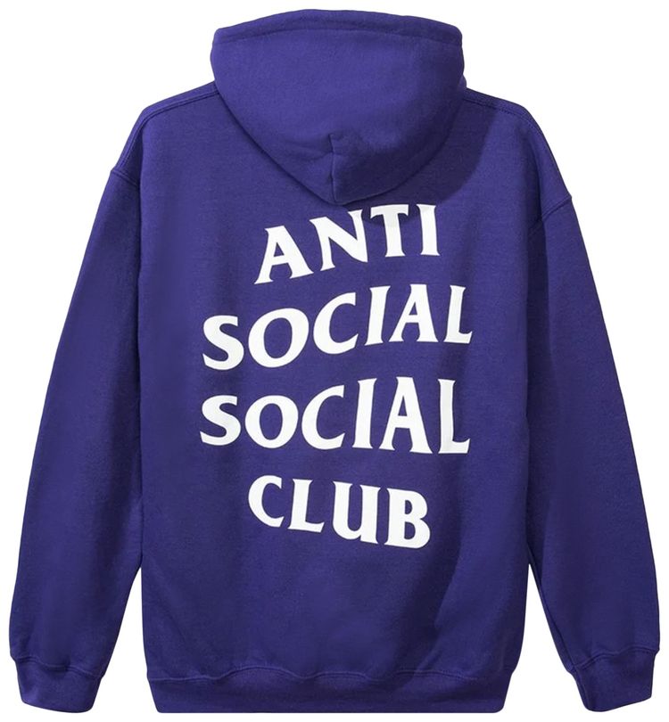 Anti Social Social Club Rain Hoodie Purple