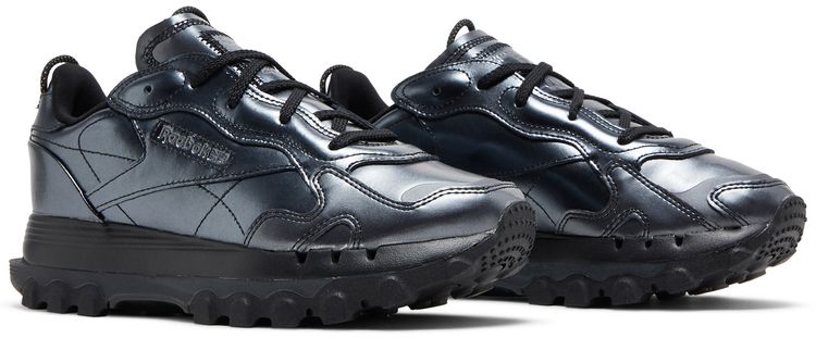 Reebok Cardi B x Wmns Classic Leather Black Dark Silver