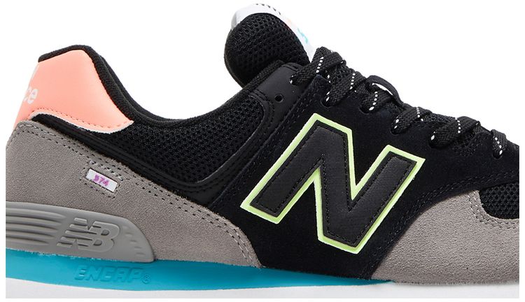 New Balance 574 Black Paradise Pink