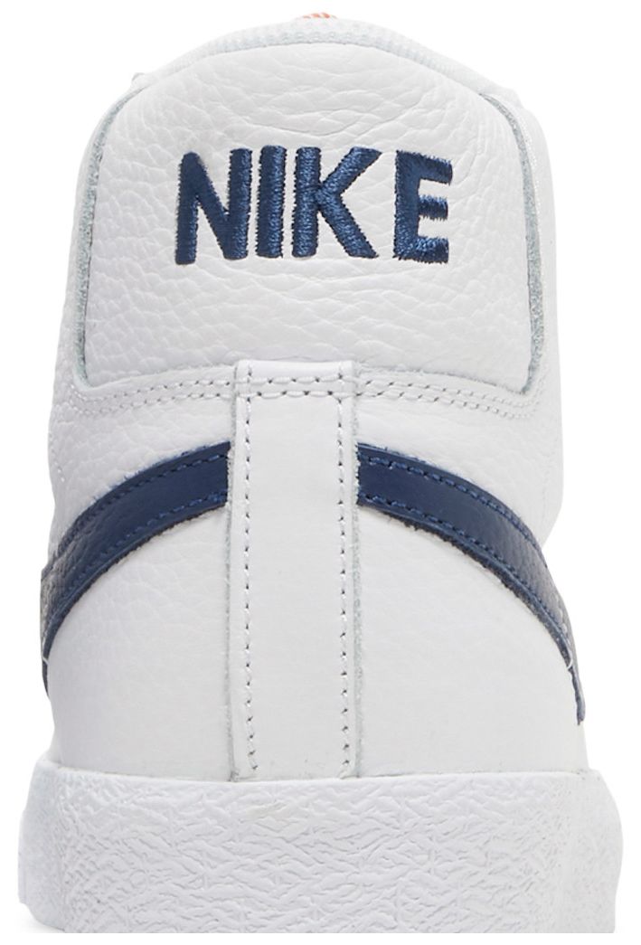Nike Zoom Blazer Mid ISO SB Orange Label   White Navy