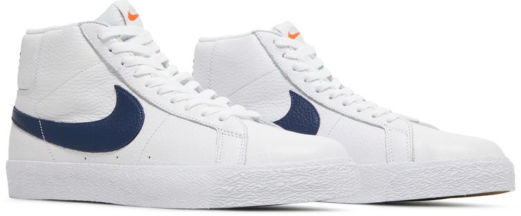 Nike Zoom Blazer Mid ISO SB Orange Label   White Navy