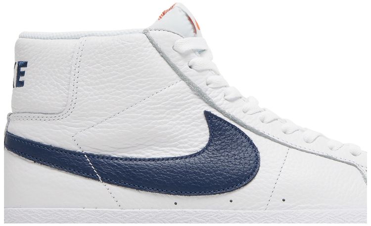 Nike Zoom Blazer Mid ISO SB Orange Label   White Navy