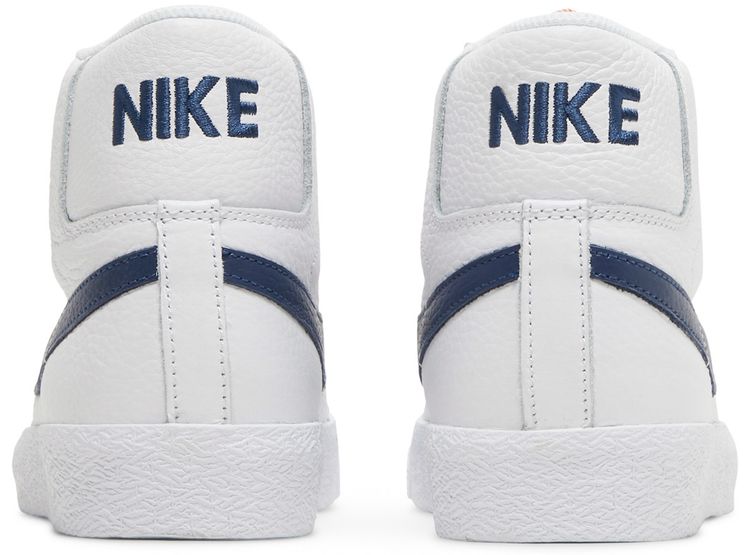 Nike Zoom Blazer Mid ISO SB Orange Label   White Navy