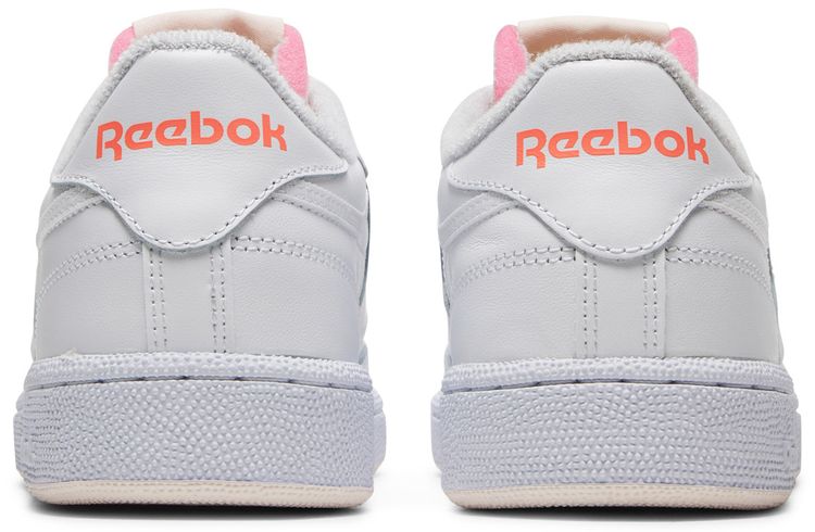 Reebok Wmns Club C 85 White Orange Flare