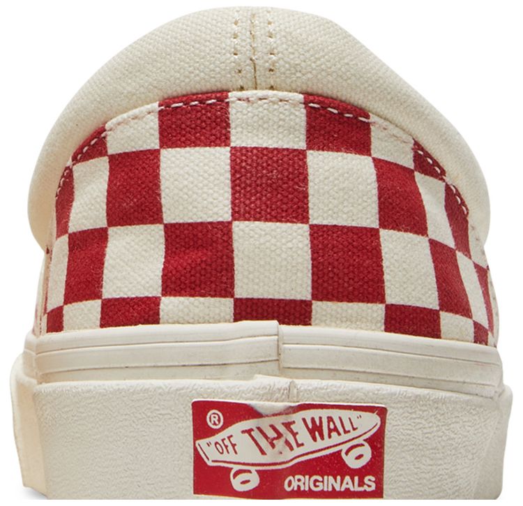 Vans OG Classic Slip On LX Red Checkerboard