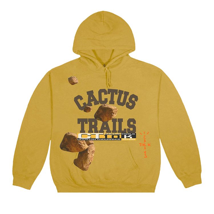Buy Cactus Jack by Travis Scott Boulder Varsity Hoodie 'Gold' - CJNT ...