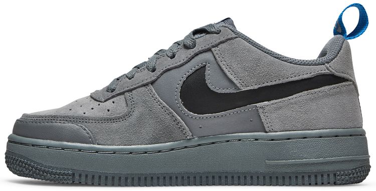 Nike Air Force 1 Low GS Cut Out Swoosh   Smoke Grey