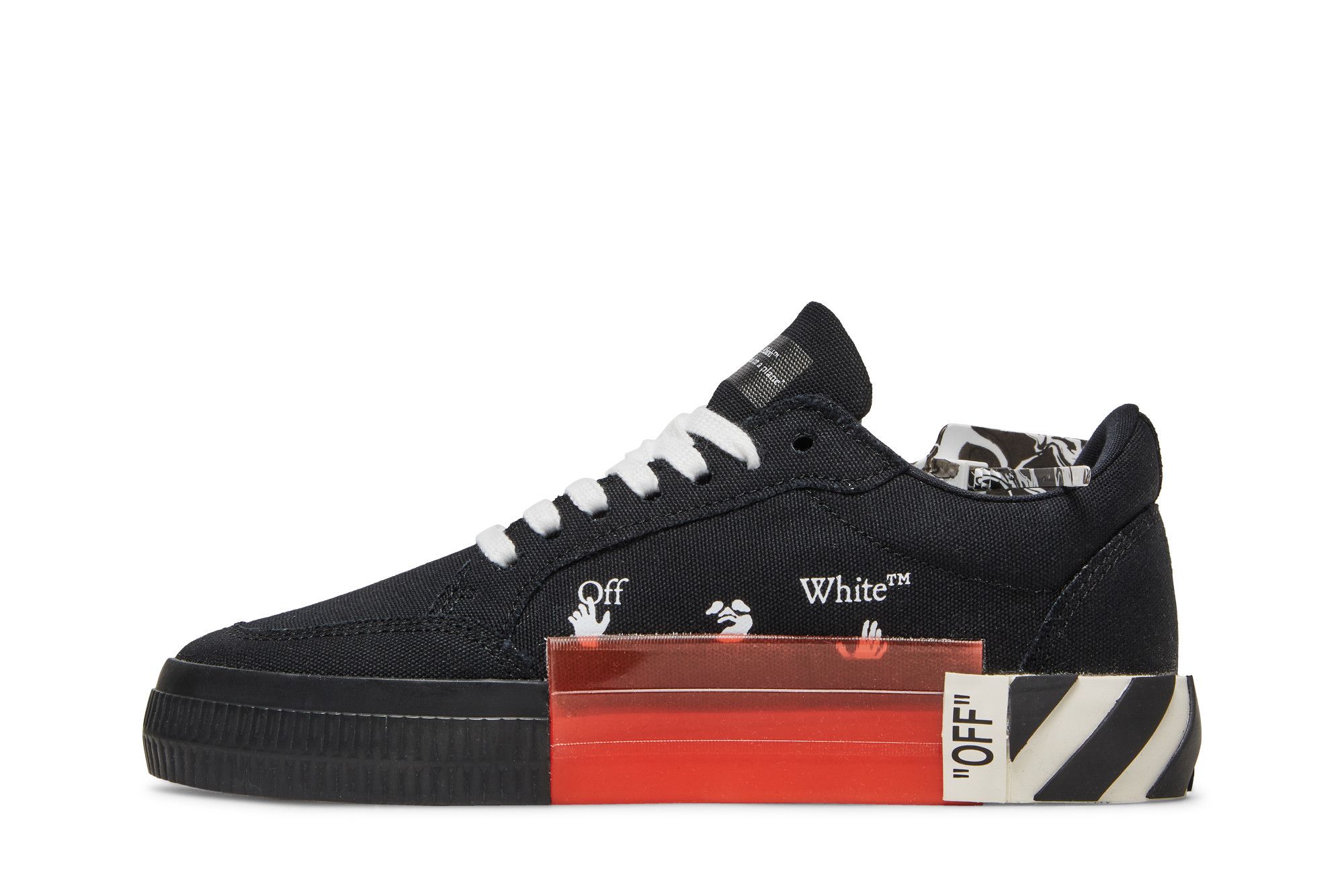 off white vulc low black