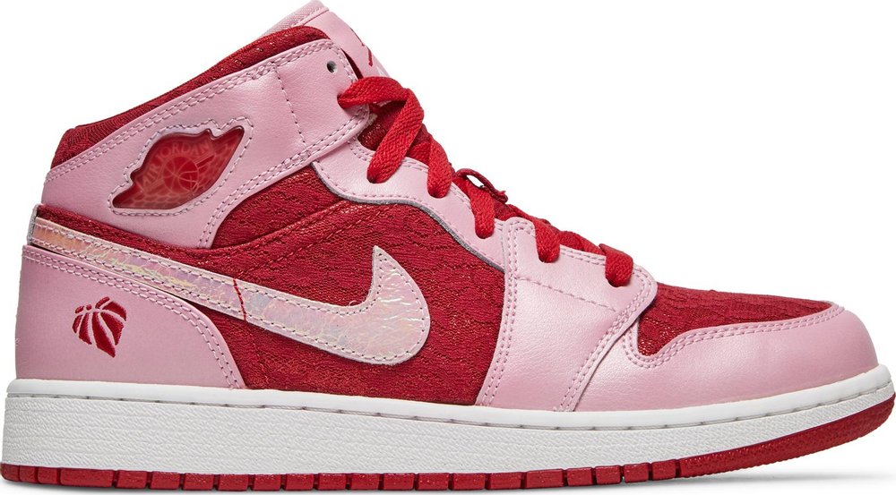 Buy Air Jordan 1 Mid Premium GS 'Valentine's Day' 579748 607 GOAT