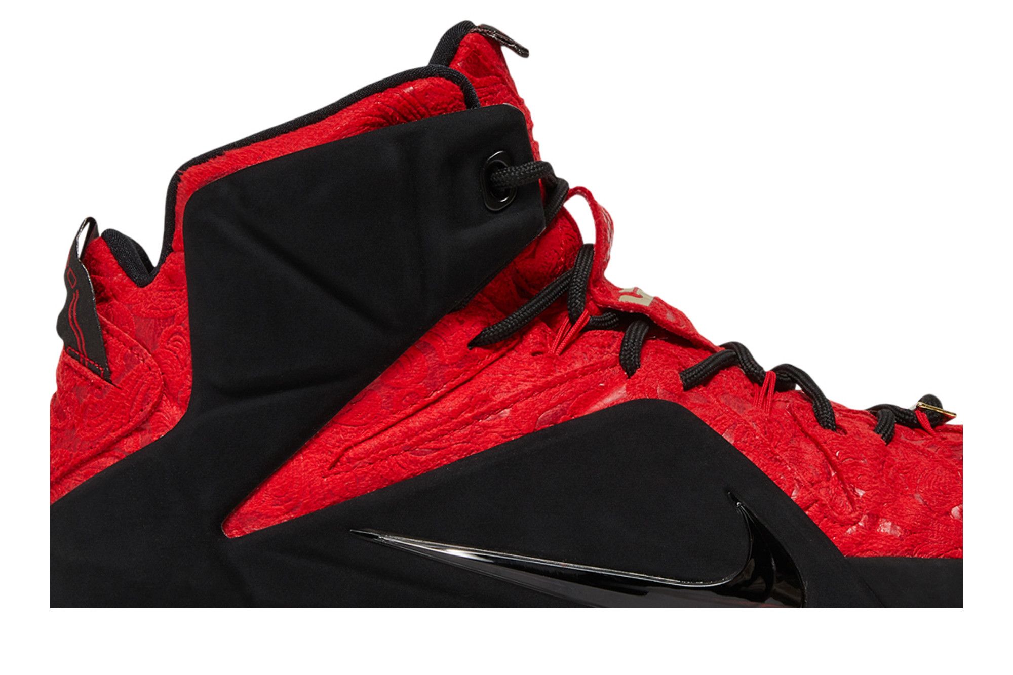 Lebron 12 black and red top