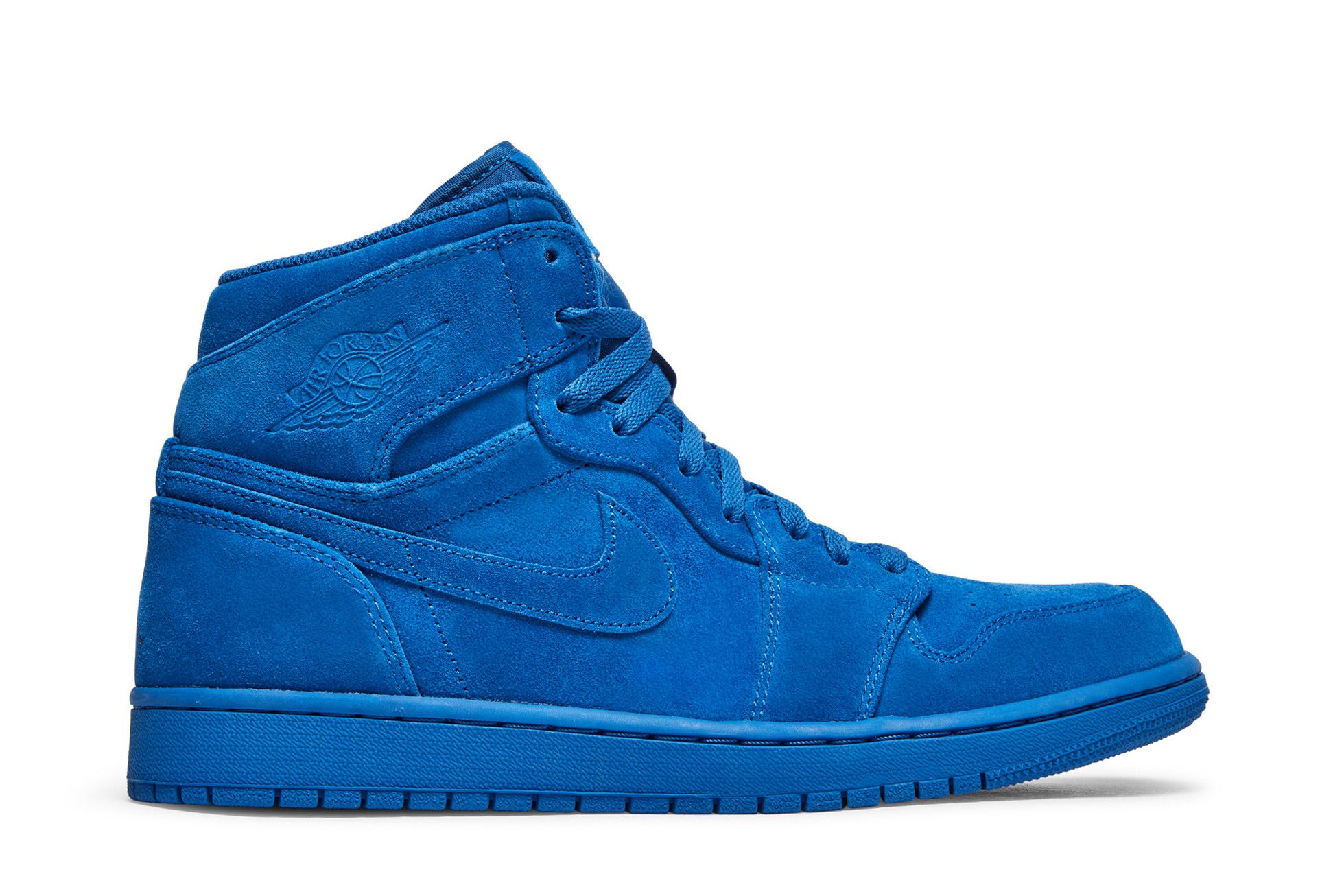 Size 10.5 Air Jordan 1 Retro High Blue Suede