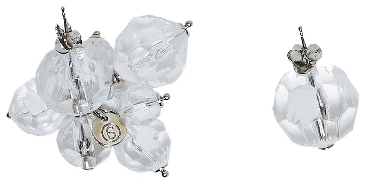 MM6 Maison Margiela Earings Palladio LucidoWhite Brush paint