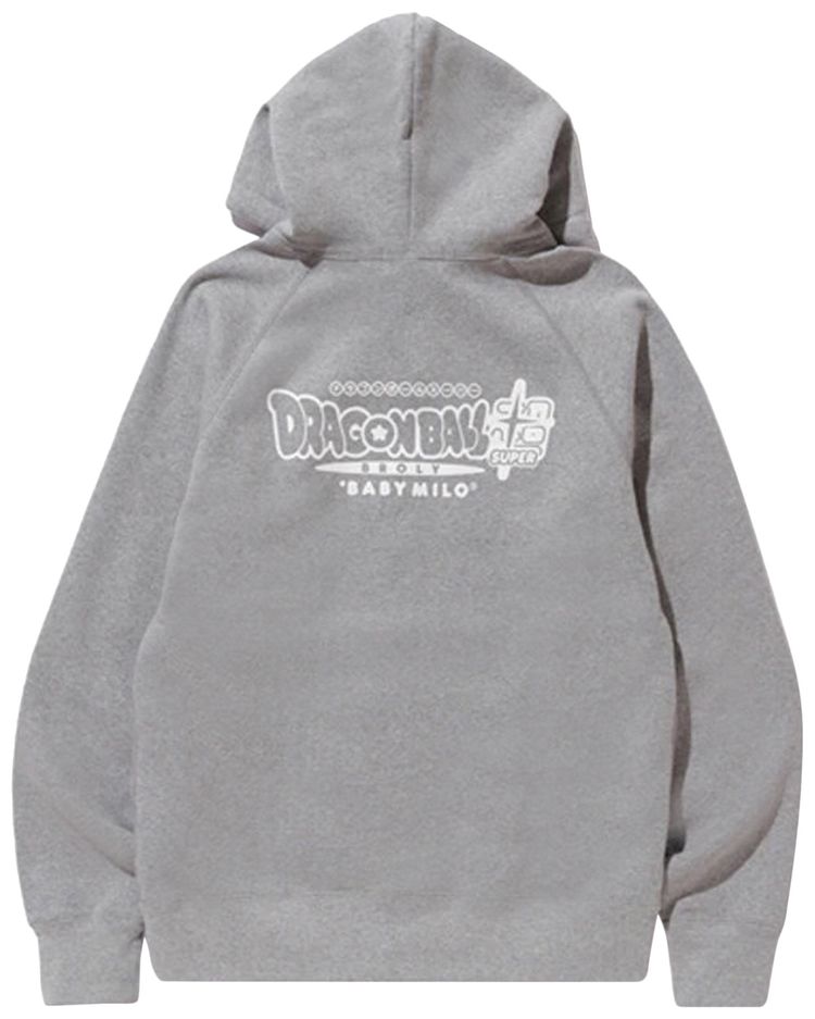 BAPE x Dragon Ball Z Super Son Goku  Vegeta Hoodie Grey