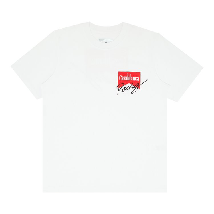 Casablanca Casa Racing Double Sided T-Shirt 'White'