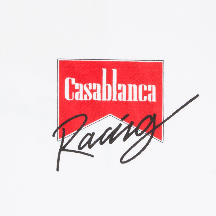 Casablanca Casa Racing Double Sided T Shirt White